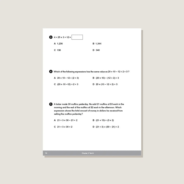 >Singapore Math - Dimensions Math Tests 5A