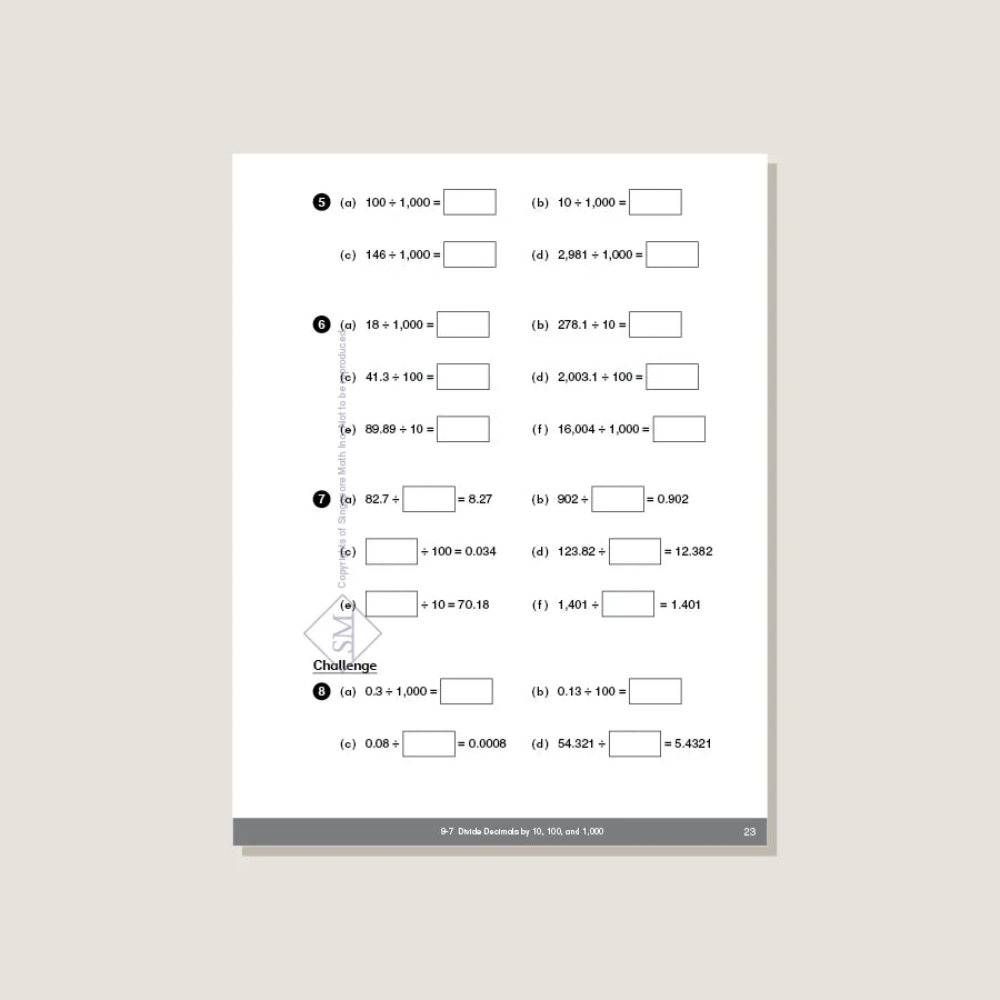 >Singapore Math - Dimensions Math Workbook 5B