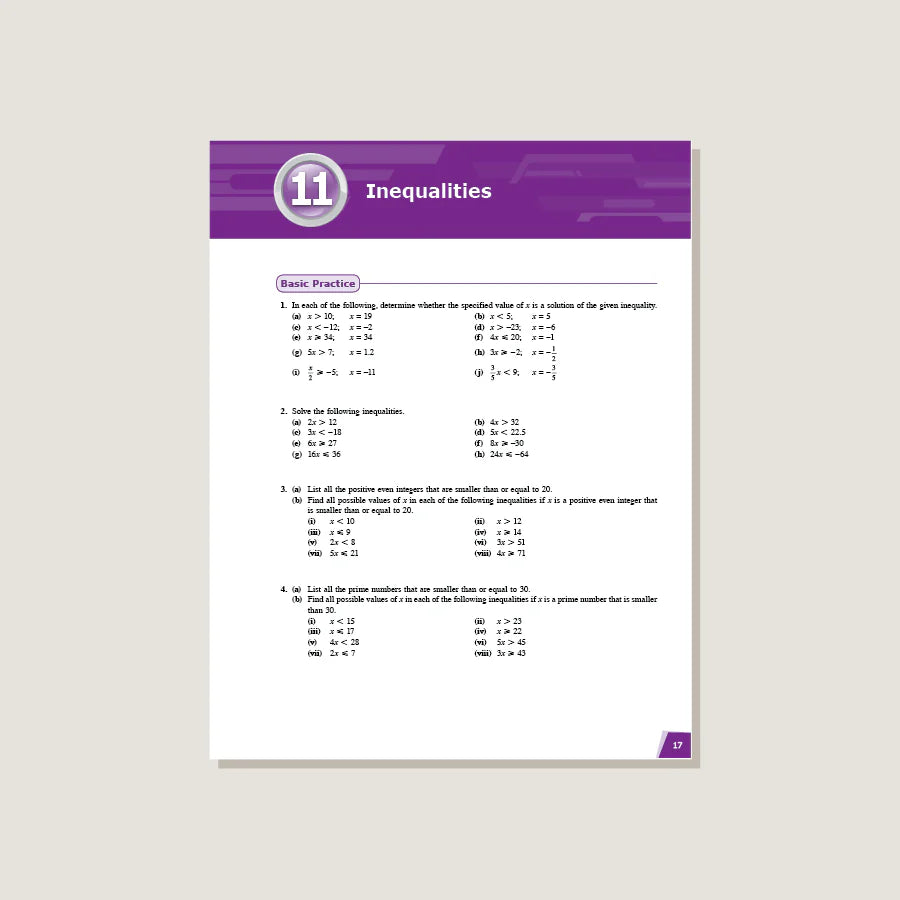 Singapore Math - Dimensions Math Workbook 7B