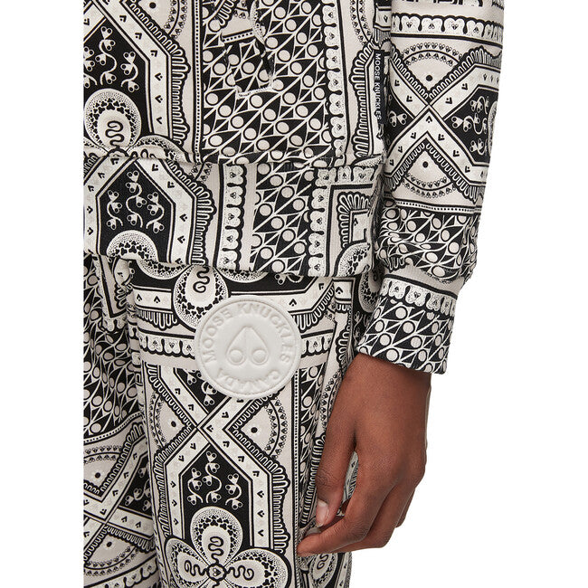 Moose Knuckles Kids Kennedy Printed Hoodie - Grey