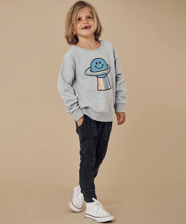 Huxbaby Baby Rainbow Planet Sweatshirt