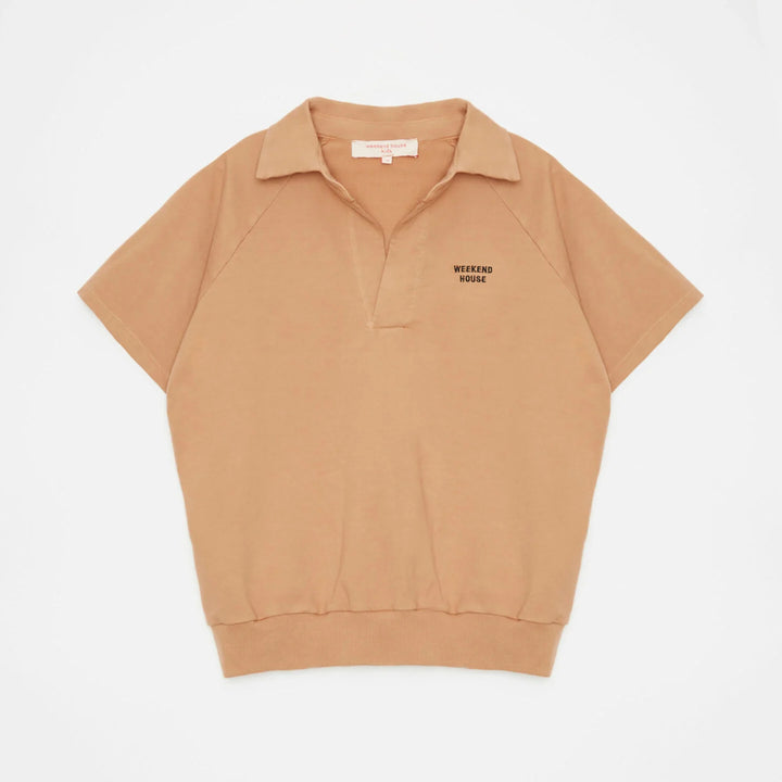 WEEKEND HOUSE KIDS GOOSE Short Sleeve Sweatshirt - Camel - 8Y