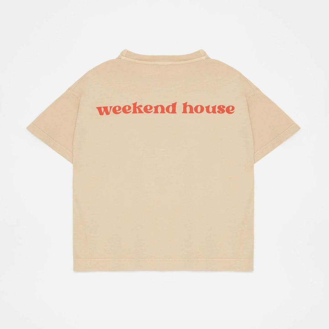 WEEKEND HOUSE KIDS Garment Dyed T-shirt - Gum