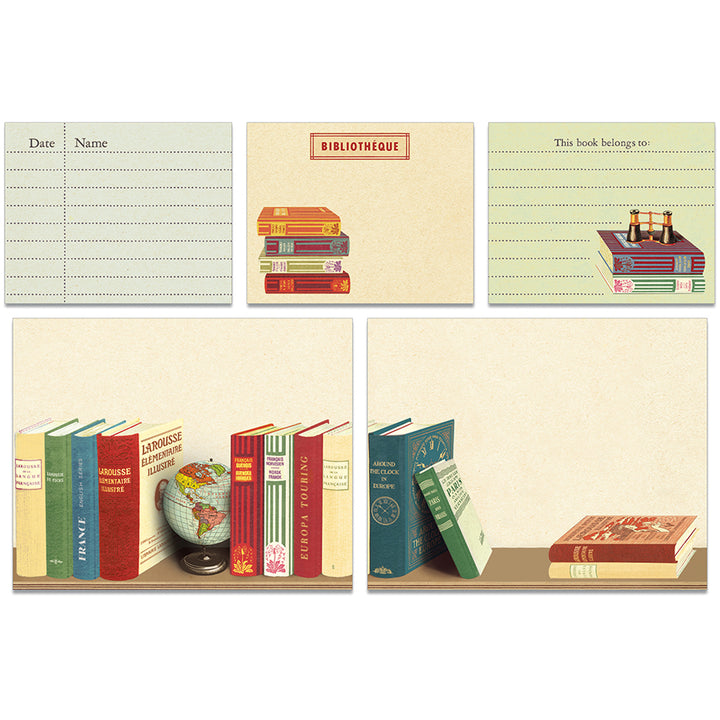 >Cavallini Sticky Notes - Library Books