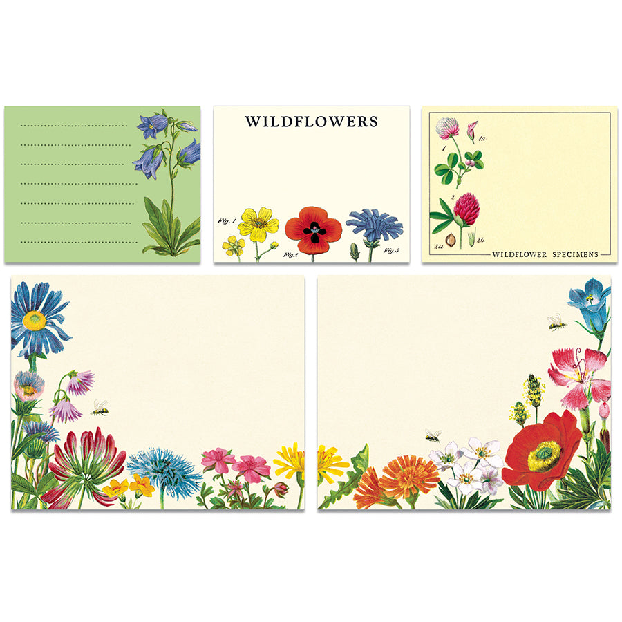 >Cavallini Sticky Notes - Wildflowers