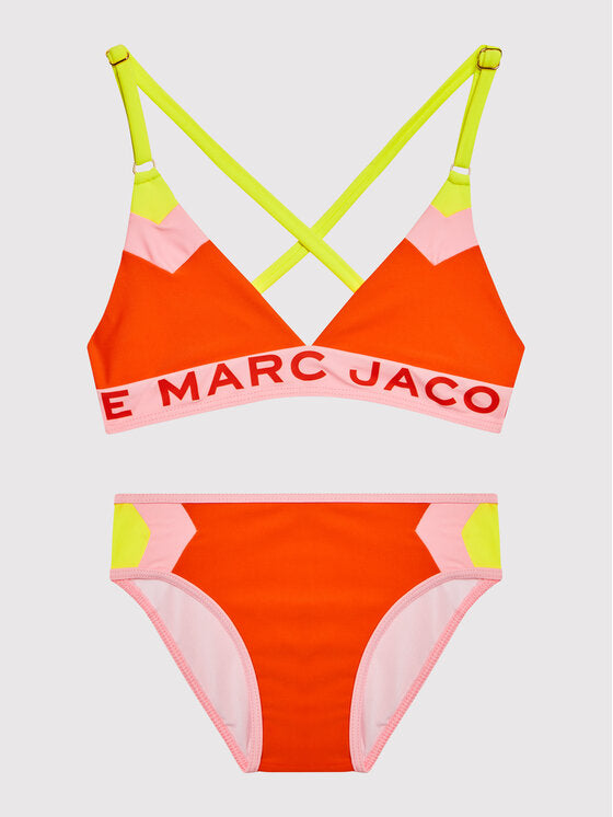 Marc Jacobs Kids Girls 2-Piece Orange Bikini Swimming Suit
