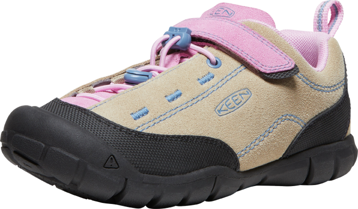 >KEEN Kids Jasper II Play-Anywhere Comfort Leather Sneaker - SAFARI/PASTEL LAVENDER