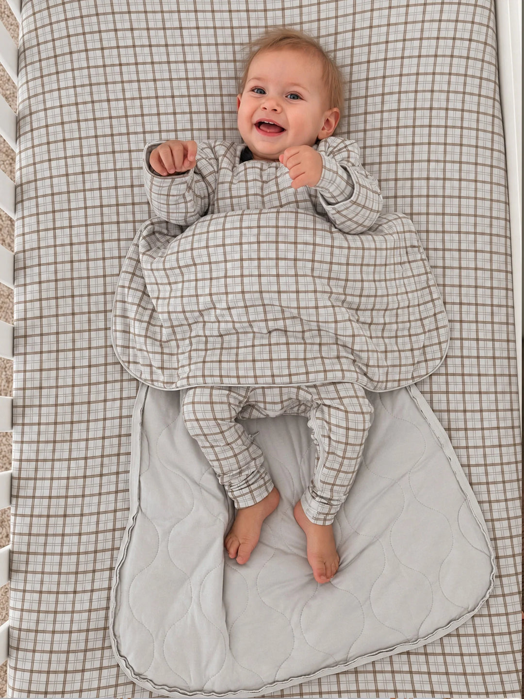 >Gunamuna Baby 1.0 TOG Long Sleeve Sleep Sack - Plaid