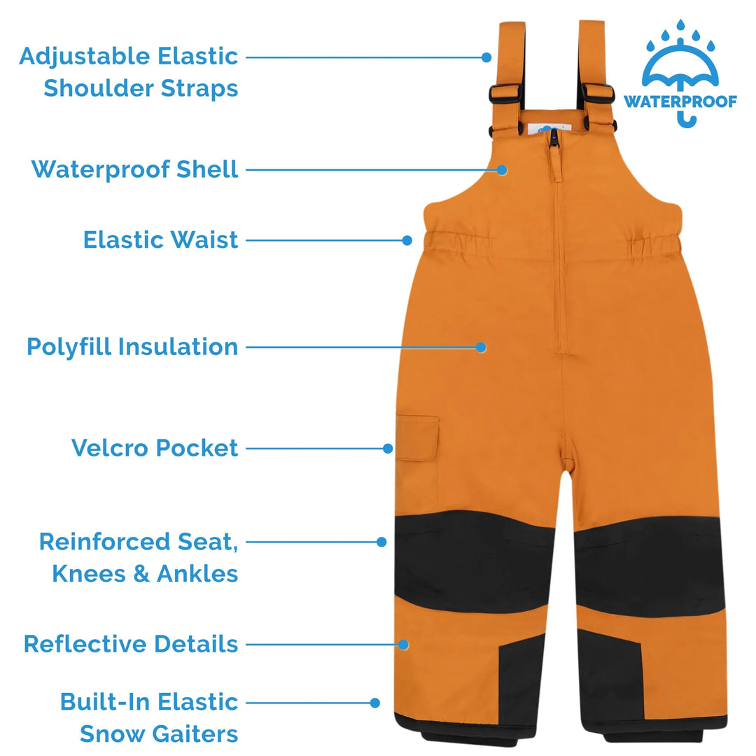 >Jan &amp; Jul Kids Snow Overalls - Dark Navy