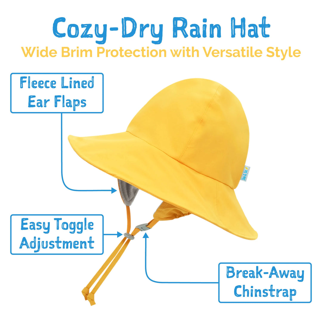 >Jan &amp; Jul Kids Waterproof Rain Hats - Yellow