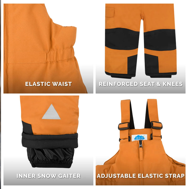 >Jan &amp; Jul Kids Snow Overalls - Dark Navy