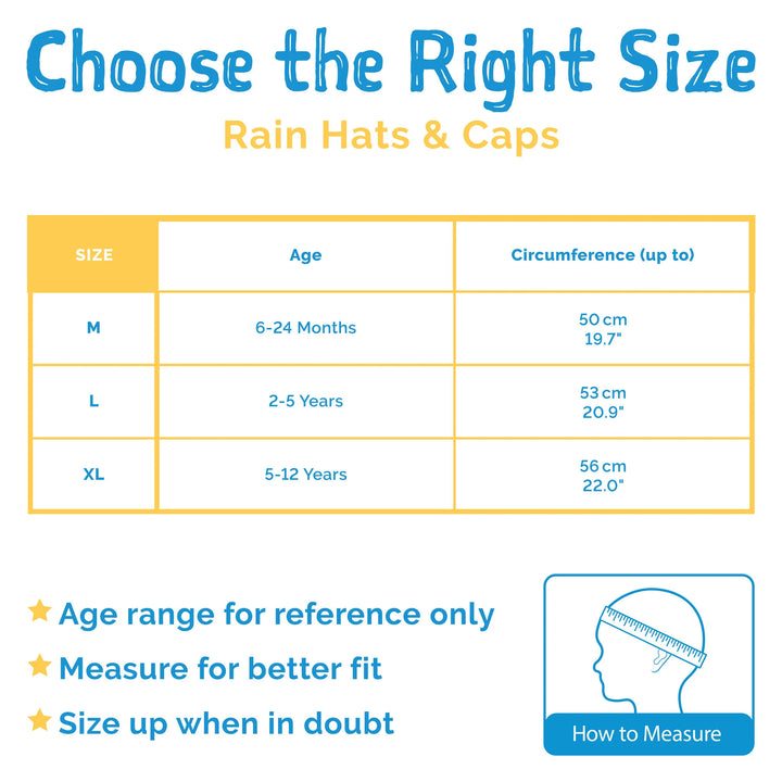 >Jan &amp; Jul Kids Waterproof Rain Hats - Yellow