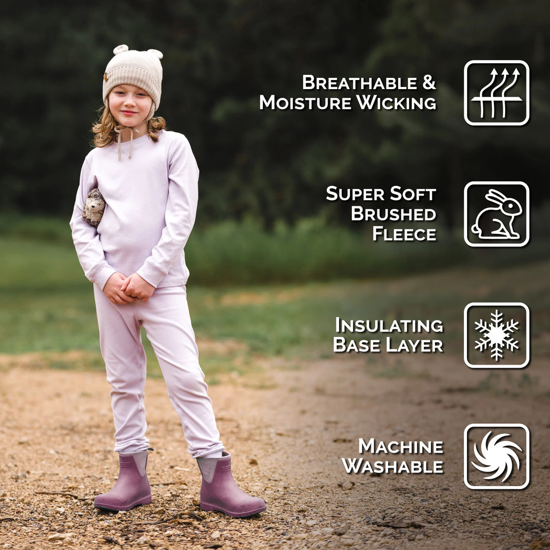 >Jan &amp; Jul Kids Base Layer Tops - Lilac
