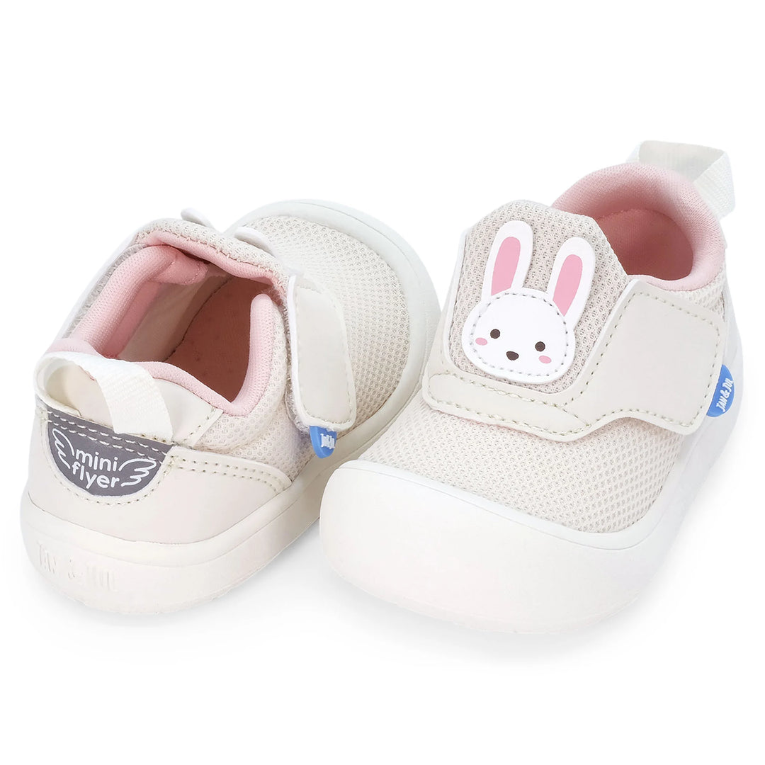 >Jan & Jul Kids Mini-Flyer Sneakers - Cream Bunny
