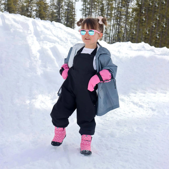 >Jan &amp; Jul Kids Fleece Lined Rain Overalls - Black