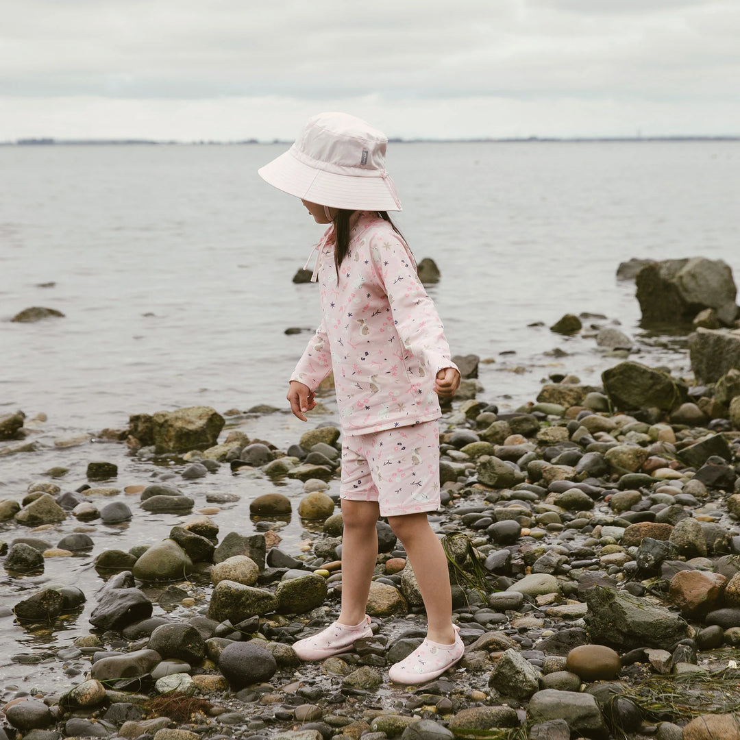 >Jan &amp; Jul Kids UV Swim Trunks - Bunny Flowers