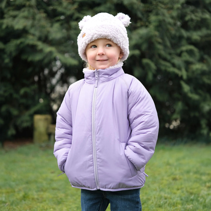 >Jan &amp; Jul Kids Reversible Fleece Jacket - Lavender