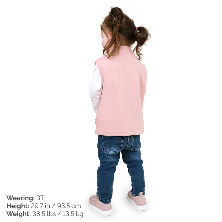 >Jan &amp; Jul Kids Fleece Vest - Dusty Pink