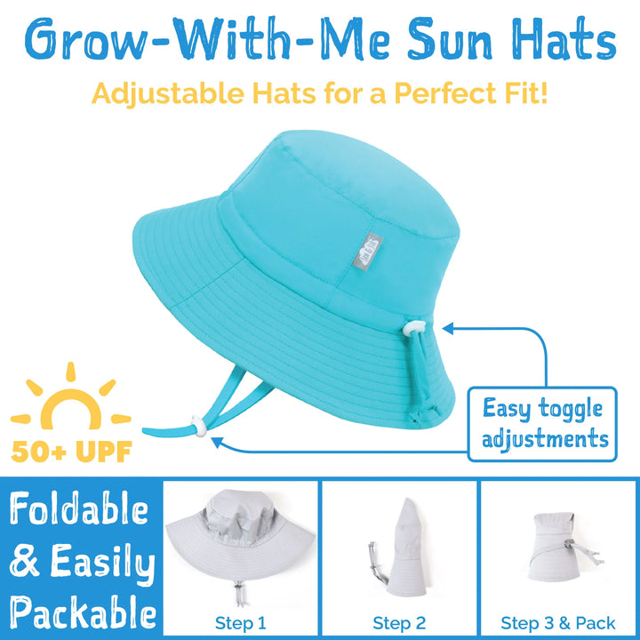 >Jan &amp; Jul Kids Water Repellent Bucket Hats - Pink Ice Cream