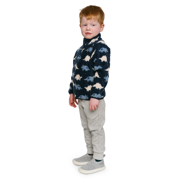 >Jan &amp; Jul Kids Cozy Fleece Jacket - Dino Parade