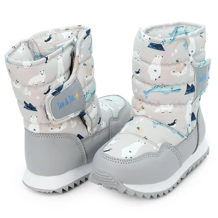 >Jan &amp; Jul Kids Toasty-Dry Tall Puffy Winter Boots - Polar Pals