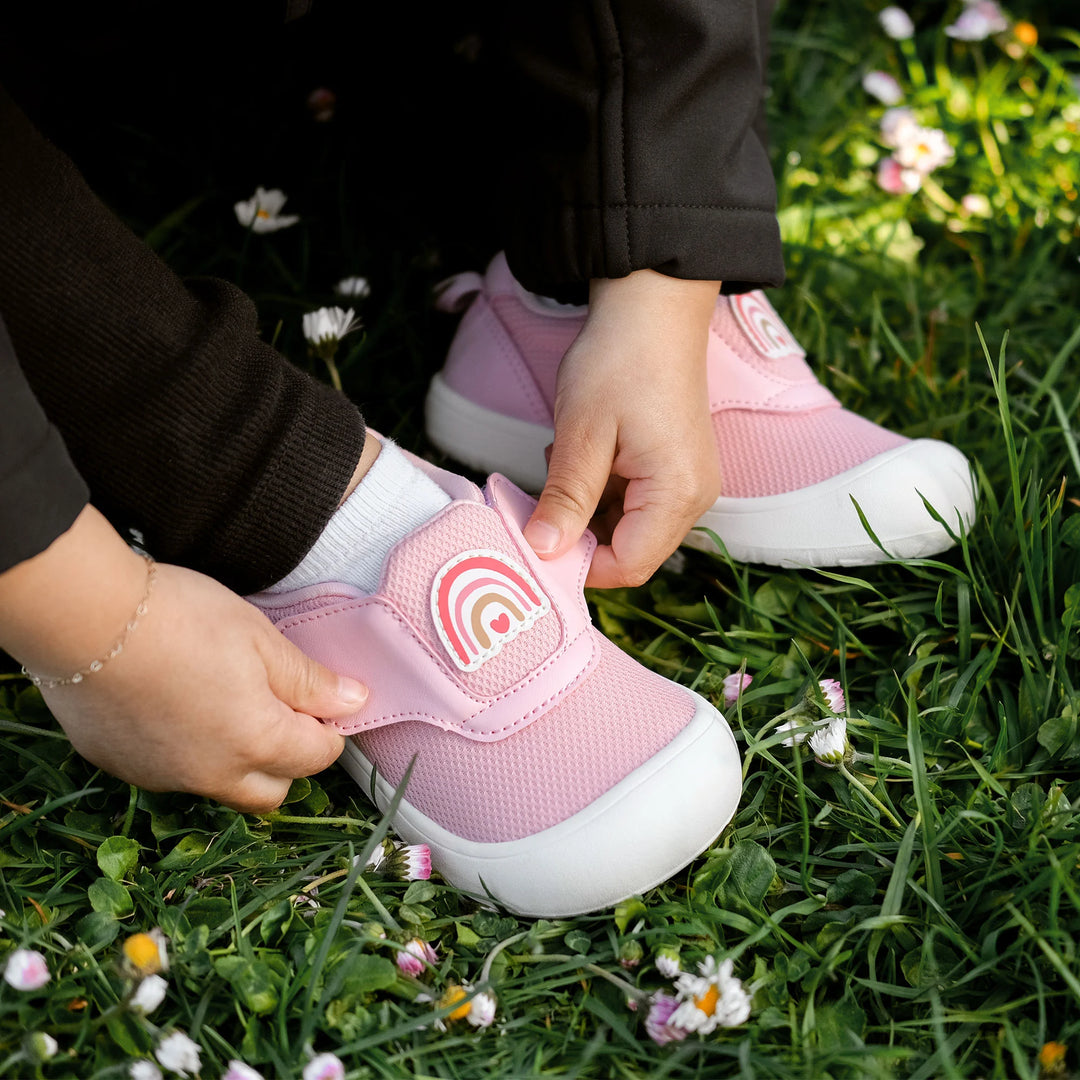 >Jan &amp; Jul Kids Mini-Flyer Sneakers - Pink Rainbow