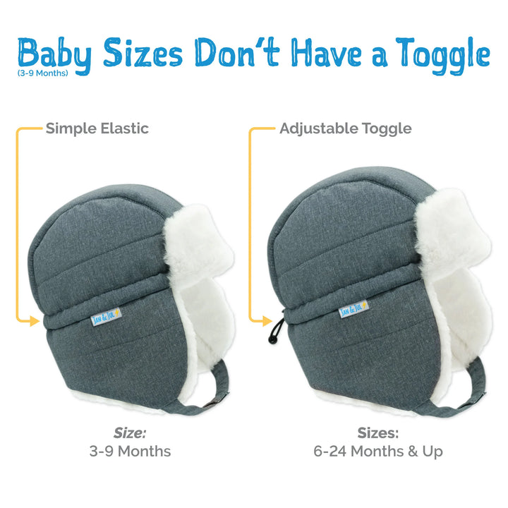>Jan &amp; Jul Kids Toasty-Dry Trapper Winter Hat s- Navy Forest