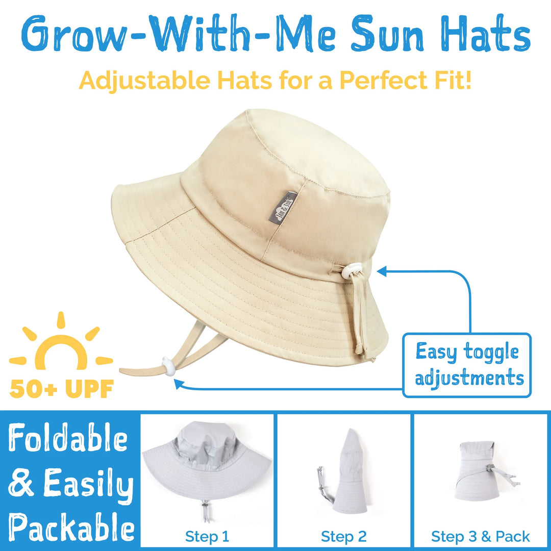 >Jan &amp; Jul Kids Cotton Bucket Hats - Bear Camp