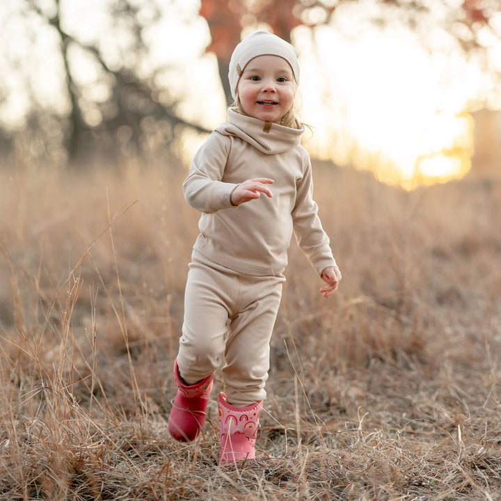 >Jan & Jul Kids Base Layer Pants - Oatmeal