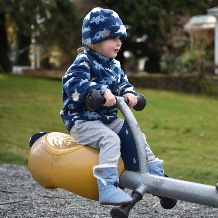 >Jan &amp; Jul Kids Cozy Fleece Jacket - Dino Parade