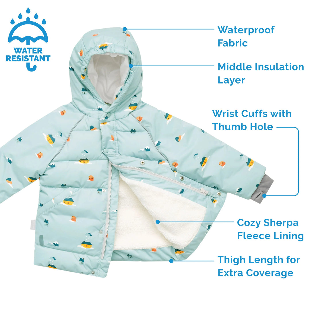 >Jan &amp; Jul Kids Waterproof Winter Coat - Home Sweet Home
