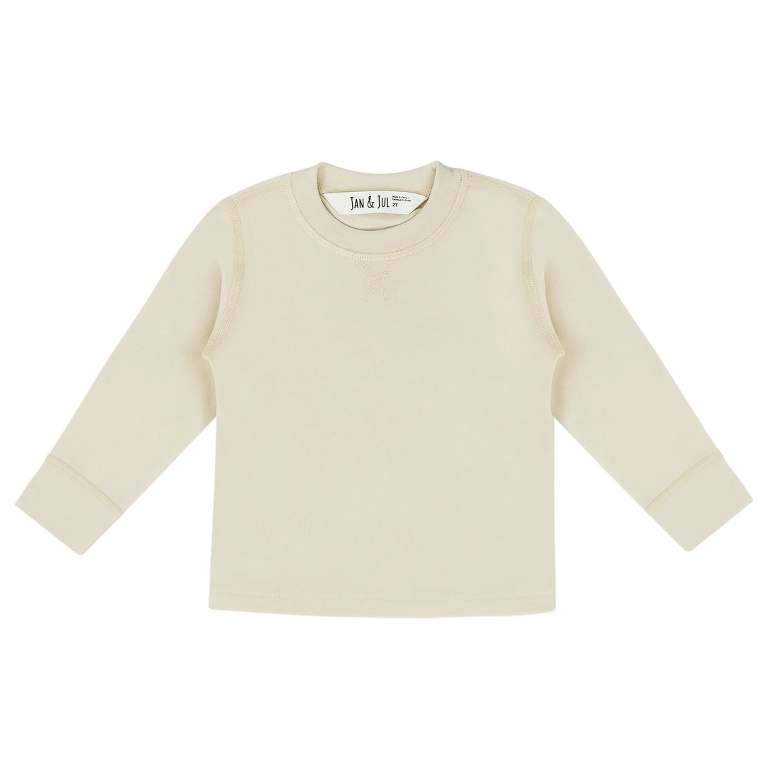 >Jan & Jul Kids Base Layer Tops - Oatmeal
