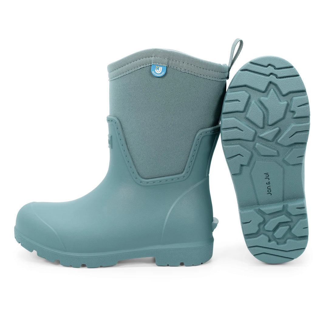 >Jan &amp; Jul Kids Harbour Tall Rain Boots - Dark Spruce