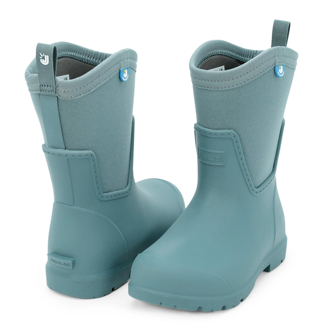 >Jan &amp; Jul Kids Harbour Tall Rain Boots - Dark Spruce