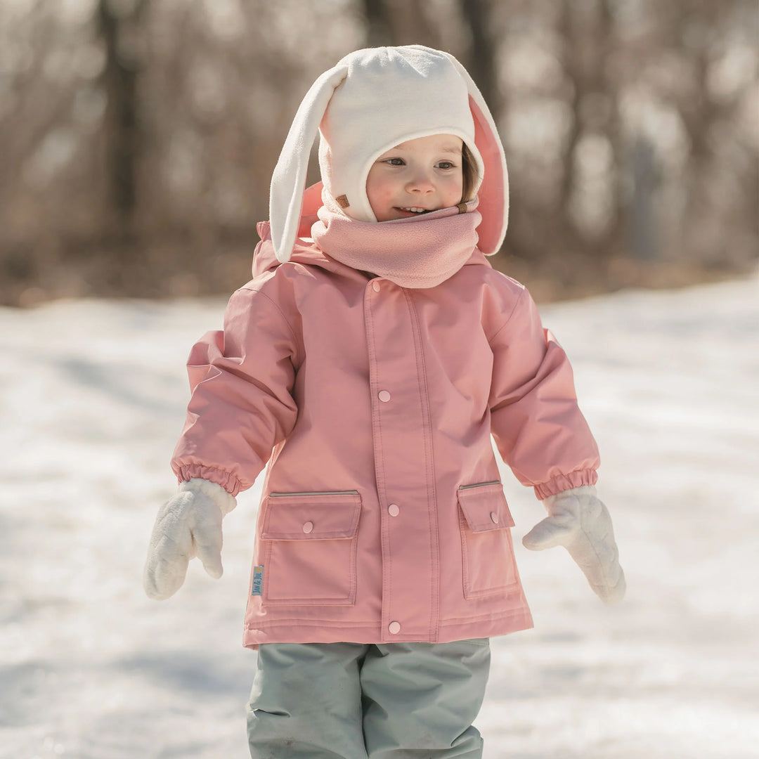 >Jan & Jul Kids Fleece Animal Hats - Cream Bunny