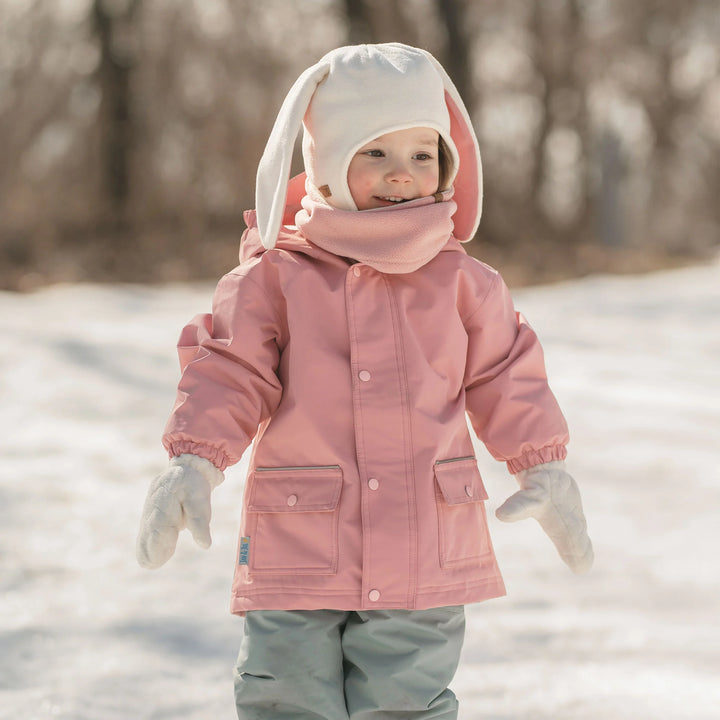 >Jan & Jul Kids Fleece Animal Hats - Cream Bunny