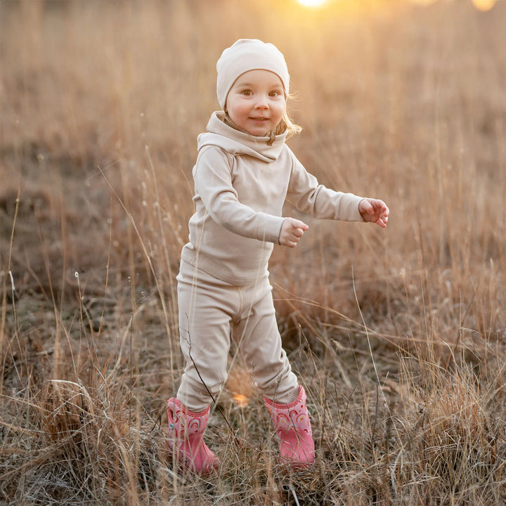 >Jan & Jul Kids Base Layer Tops - Oatmeal