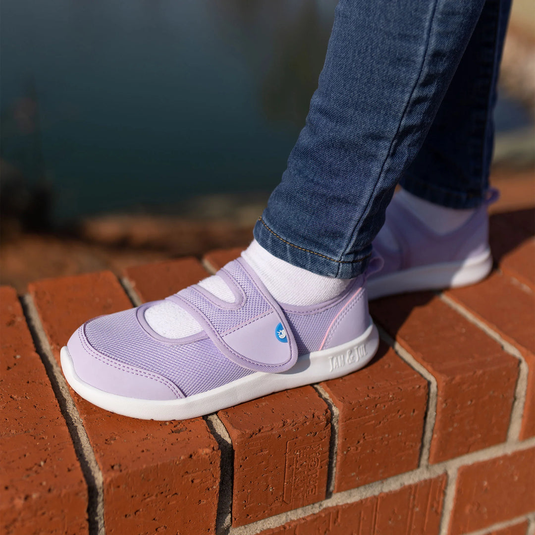 >Jan &amp; Jul Kids Lite Mary Jane Shoes - Dusty Purple