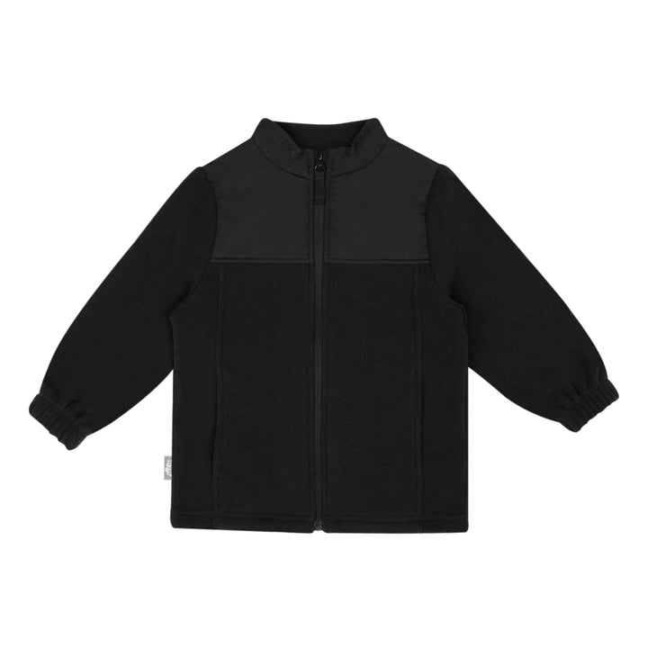>Jan &amp; Jul Kids Fleece Collared Jacket - Black