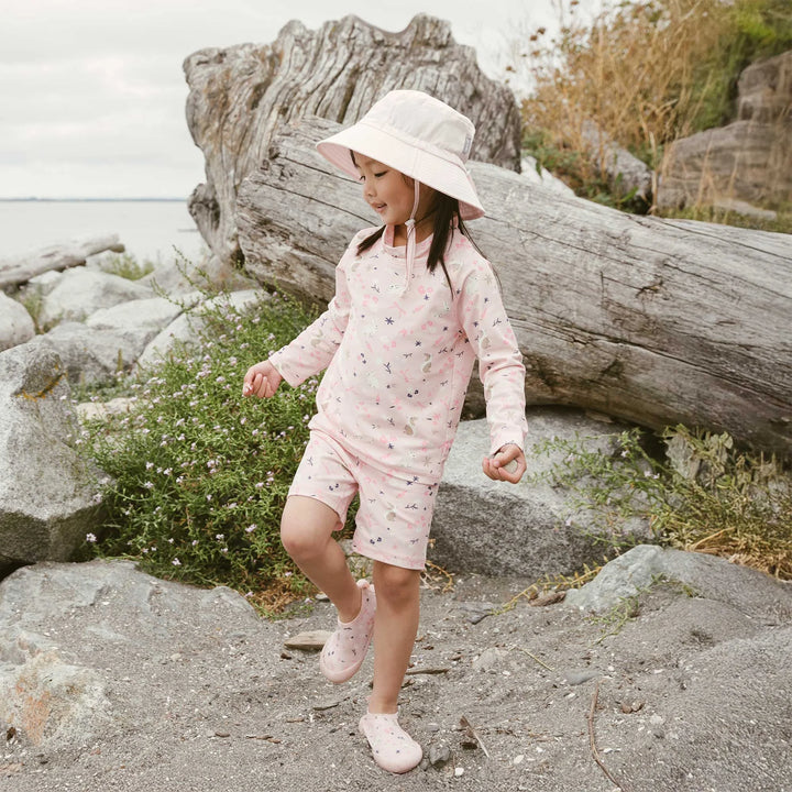 >Jan &amp; Jul Kids UV Swim Trunks - Bunny Flowers