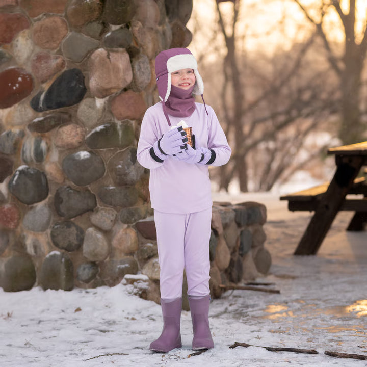 >Jan &amp; Jul Kids Base Layer Pants - Lilac