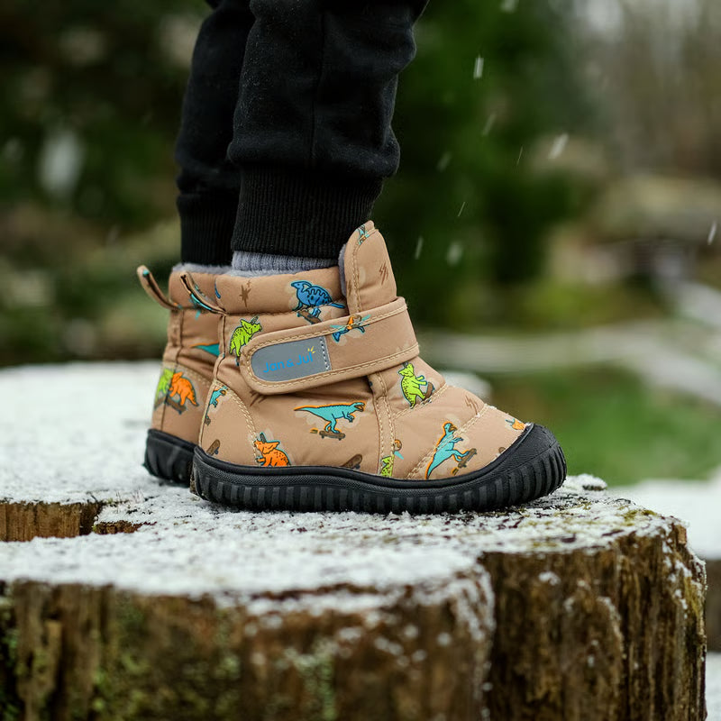>Jan &amp; Jul Kids Toasty-Dry Insulated Ankle Boots - Skater Dinos