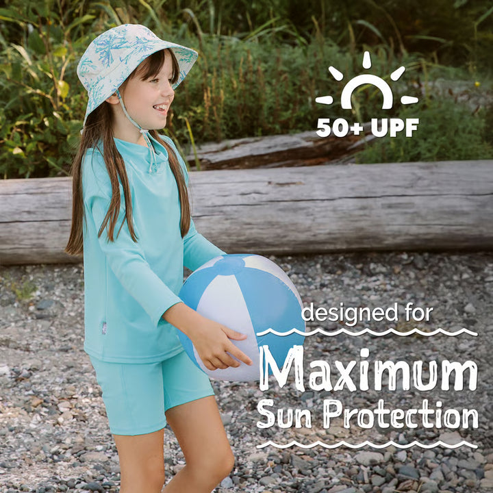 >Jan &amp; Jul Kids UV Swim Trunks - Bunny Flowers
