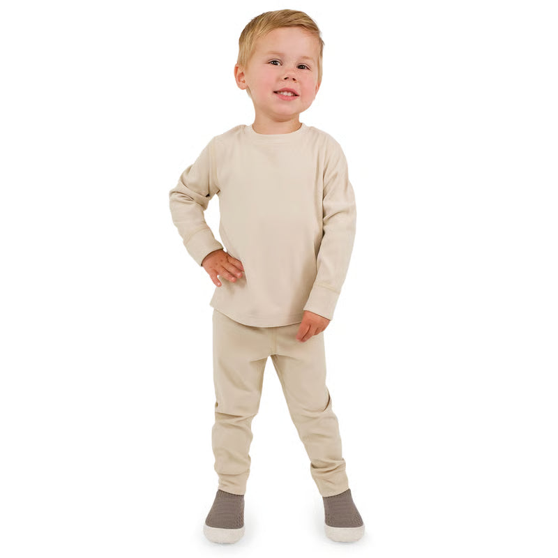 >Jan & Jul Kids Base Layer Tops - Oatmeal