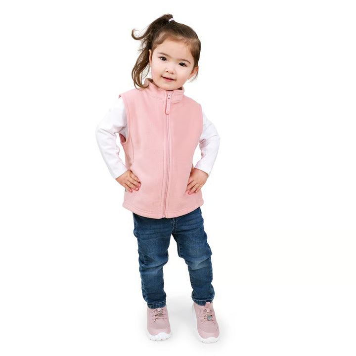 >Jan &amp; Jul Kids Fleece Vest - Dusty Pink
