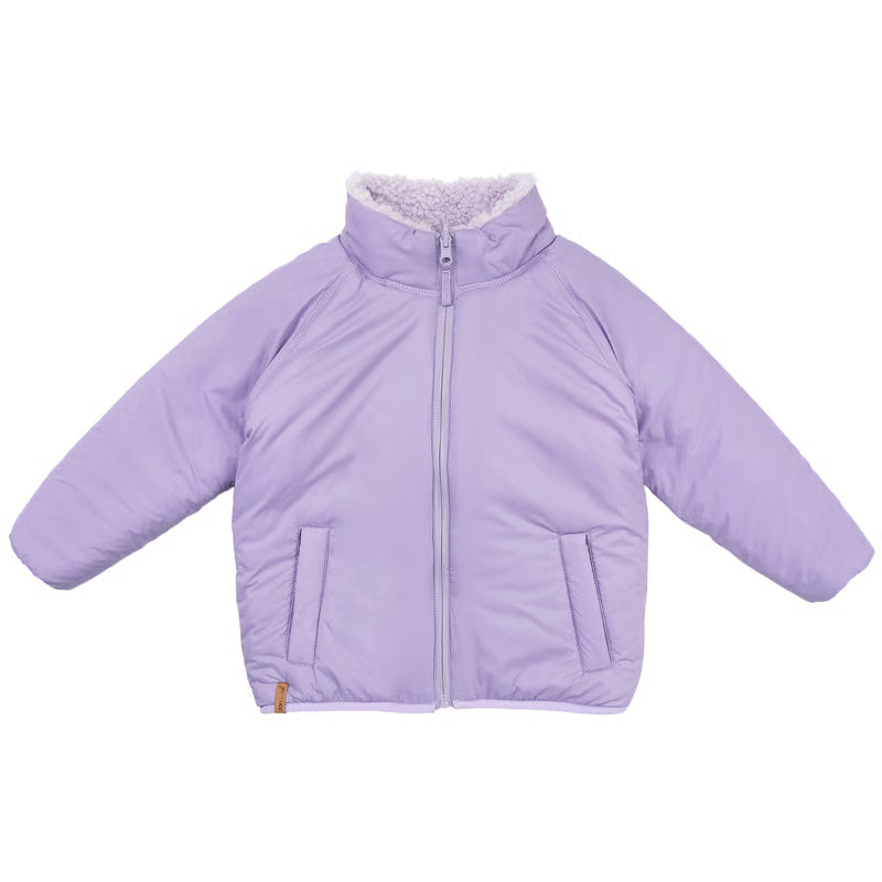 >Jan &amp; Jul Kids Reversible Fleece Jacket - Lavender