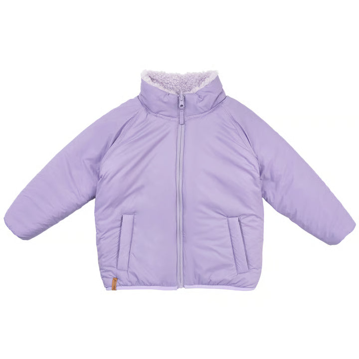 >Jan &amp; Jul Kids Reversible Fleece Jacket - Lavender