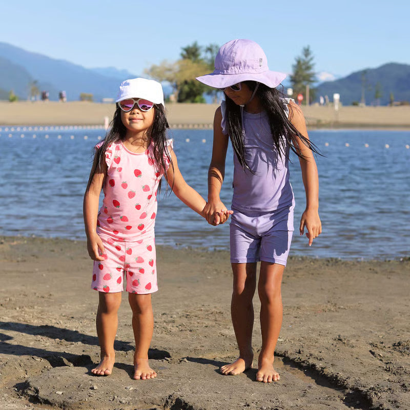 >Jan &amp; Jul Kids UV Swim Trunks - Pink Strawberry
