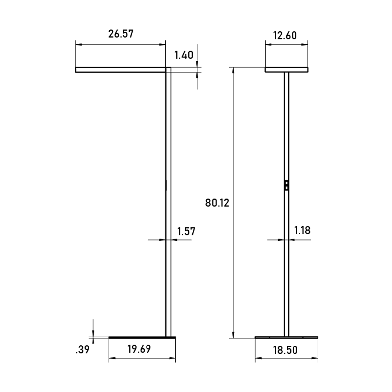 Waldmann Lighting - Lavigo Direct / Indirect 81W 4000K LED Floor Lamp