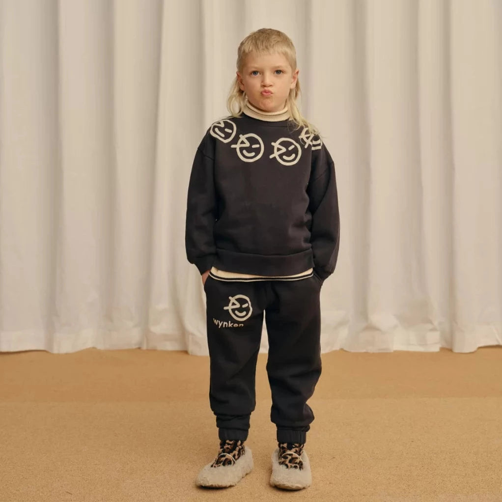 Wynken Kids Track Pant in Soft Navy